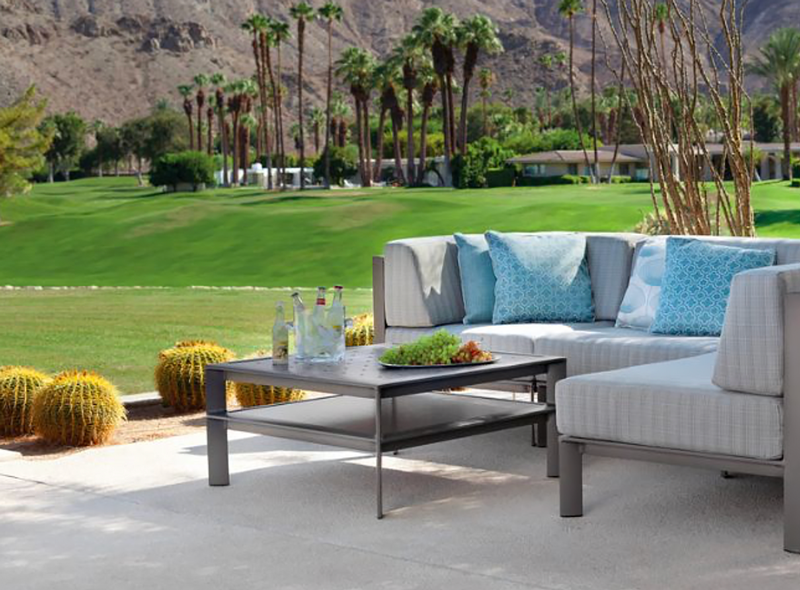 Brown Jordan commercial-grade outdoor furniture provided by Patio Guys