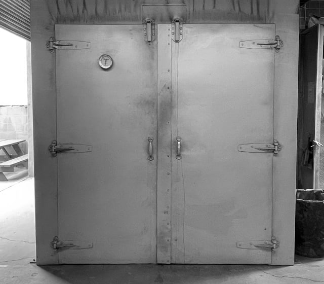 Patio Guys oven used to cure outdoor furniture pieces
