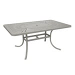 Outdoor rectagular table example