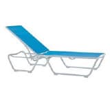 blue aand gray sample sling chaise lounge