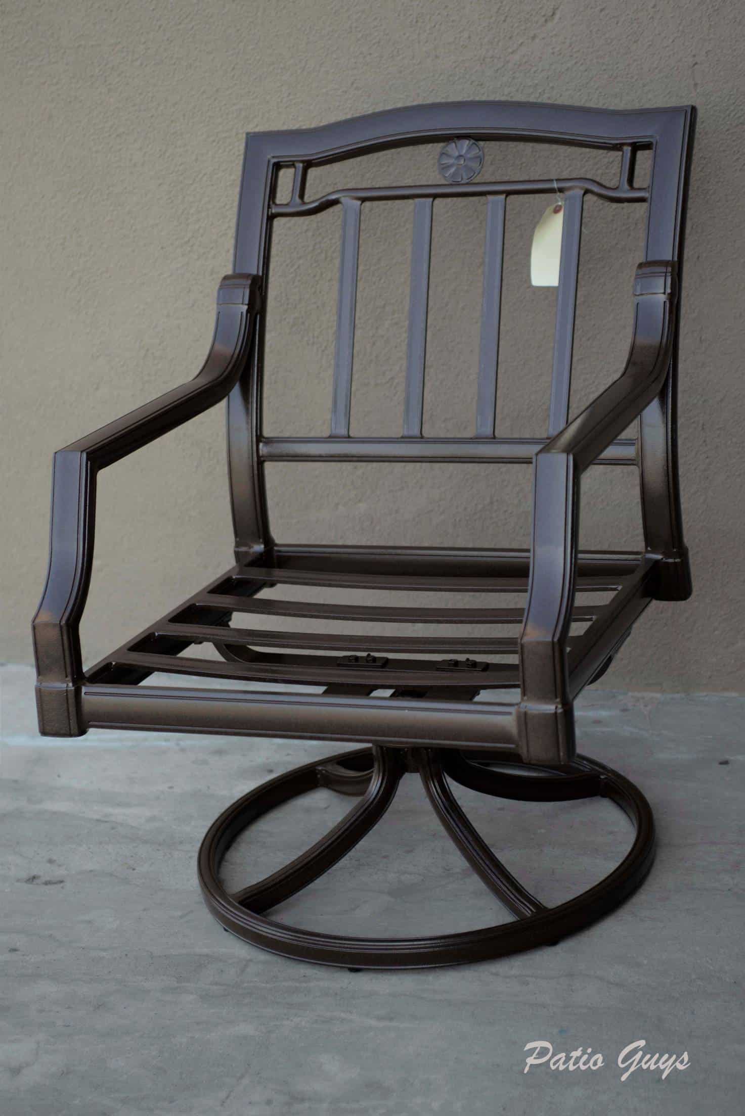 Mineral bronze swivel chair