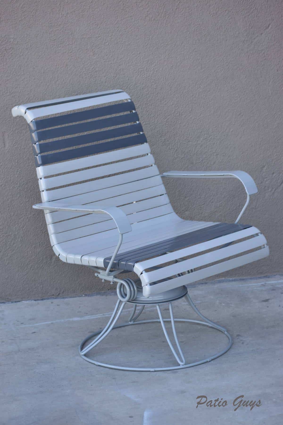 Straight strap Woodard outdoor chair multi-color