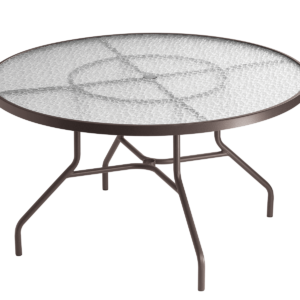 Glass Acrylic 48" round dining table