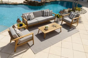 Arrange Patio Furniture with easy walkway